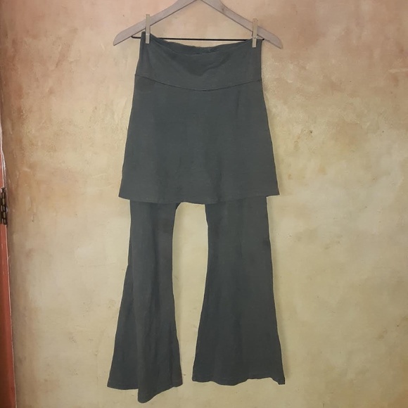 COPY - Bohemian Folk Skirted Bootleg Pants - Picture 1 of 3